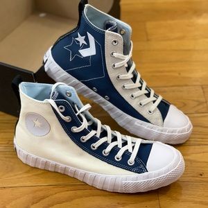 Converse “Not A Chuck “ UNT1TL3D Hi Allstar Egret Navy White Cream  brand new